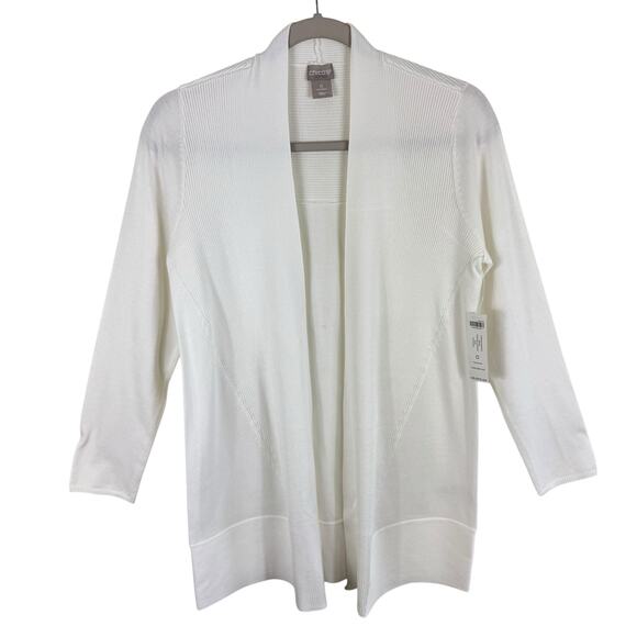 Chico's NWT Cream Open Cardigan Sweater Small - Picture 1 of 5